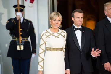 Emmanuel et Brigitte Macron.