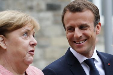 Angela Merkel et Emmanuel Macron à Aix-la-Chapelle jeudi