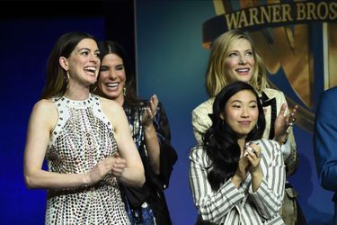 Anne Hathaway, Sandra Bullock, Awkwafina et Cate Blanchett au CinemaCon de Las Vegas