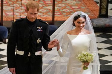 Meghan Markle le jour de son mariage avec le prince Harry, le 19 mai 2018