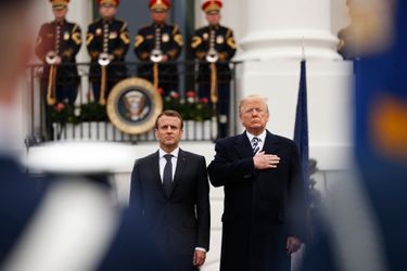 Emmanuel Macron et Donald Trump mardi à la Maison-Blanche. 