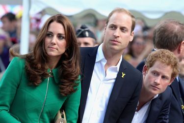 Kate, William et Harry au départ du Tour de France, le 5 juillet 2014