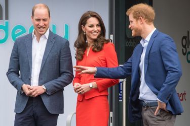 Kate, William et Harry en campagne pour Heads Together, le 20 avril 2017