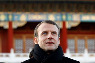 Emmanuel Macron mardi à la Cité interdite de Pékin.