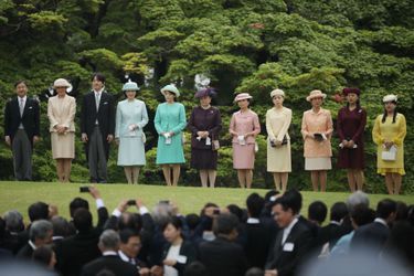 Les membres de la famille impériale du Japon à Tokyo, le 25 avril 2018