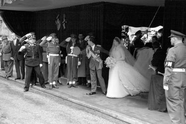 Le grand-duc héritier Jean de Luxembourg et la princesse Joséphine-Charlotte de Belgique, le 9 avril 1953