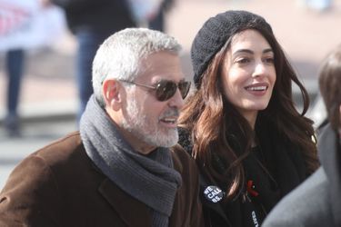 George Clooney et son épouse Amal Alamuddin Clooney 