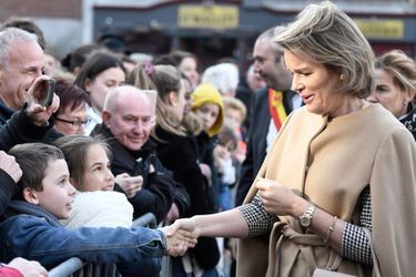 La reine des Belges Mathilde à Huy dans la province de Liège, le 15 janvier 2020