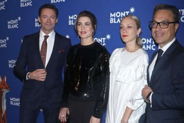 Charlotte Casiraghi à New York avec Hugh Jackman, Chloë Sevigny et Nicolas Baretzki, le 4 avril 2018