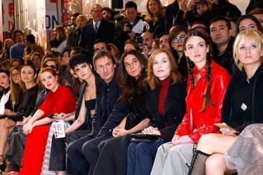 Le front row du défilé Dior pendant la Fashion Week de Paris