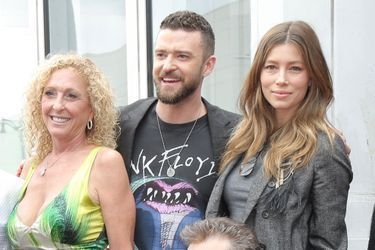 Justin Timberlake, sa mère et Jessica Biel