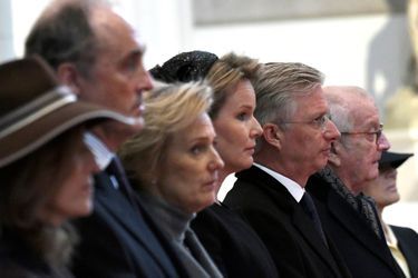 La famille royale de Belgique à Bruxelles, le 20 février 2018