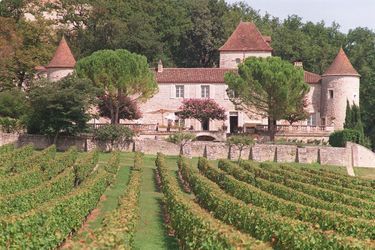 Le domaine viticole du château de Cayx du prince Henrik et de la reine Margrethe II de Danemark, le 17 septembre 1997