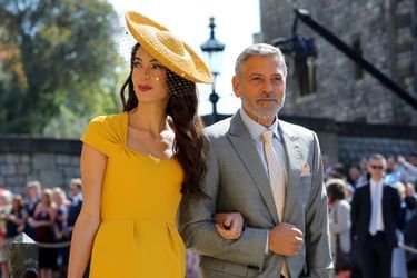 Amala et George Clooney au mariage de Meghan et Harry