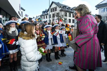 La reine Mathilde et le roi des Belges Philippe à Saint Vith, le 27 février 2018