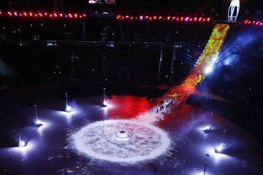 La cérémonie de clôture des Jeux Olympiques.