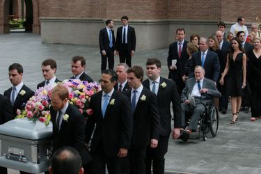 Aux funérailles de Barbara Bush