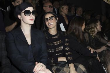 Rachel Brosnahan et Demi Moore au défilé Dior à Paris le 25 février 2020