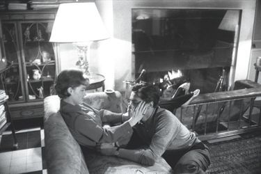Rocco et Sissi, éternels amoureux sur papier glacé, dans leur hôtel particulier parisien, en janvier 1961.