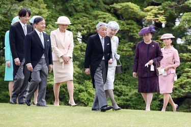 La famille impériale du Japon à Tokyo, le 25 avril 2018