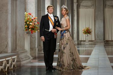 Nouvelle &quot;photo d&#039;Etat&quot; du roi Willem-Alexander et de la reine Maxima des Pays-Bas, en mars 2018