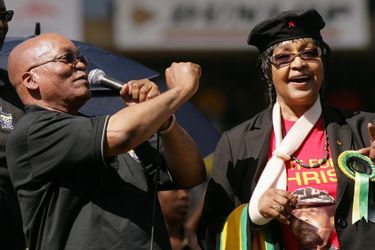 Jacob Zuma et Winnie Mandela, en avril 2009.