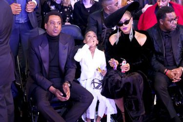 Beyoncé, Jay-Z et Blue Ivy le 28 janvier 2018