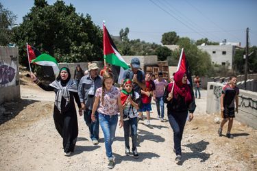 Une manifestation à Nabi Saleh.