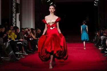 Le défilé Haute Couture d'Alexis Mabille, présenté à Paris le 23 janvier 2018.