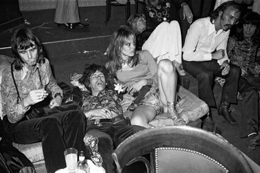 Keith et Anita en 1971 après le mariage de Mick Jagger et Bianca Moreno à Saint-Tropez.