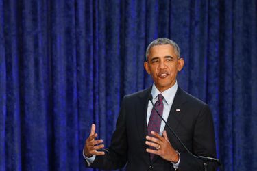 Barack Obama à Washington, le 12 février 2018.