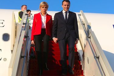 Brigitte et Emmanuel Macron à Tunis, le 31 janvier 2018.
