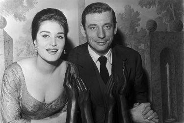 Dalida avec Yves Montand en 1959