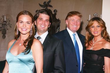 Vanessa et Donald Trump Jr avec Donald et Melania Trump, en avril 2005.