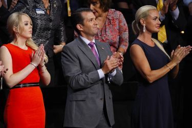Tiffany, Vanessa et Donald Trump Jr, en juillet 2016.