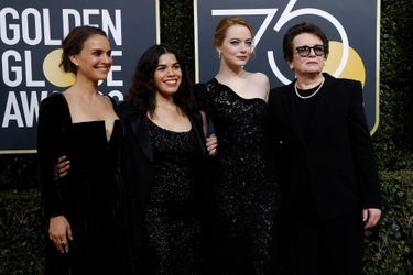 Natalie Portman, America Ferrera, Emma Stone et Billie Jean King
