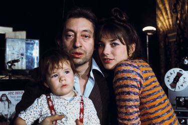Serge Gainsbourg, Jane Birkin et Charlotte en 1973. 