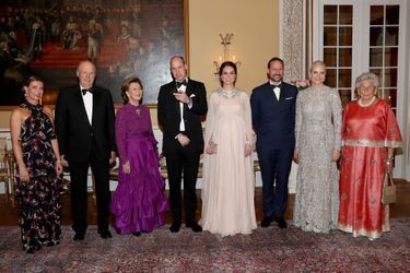 La duchesse Catherine de Cambridge et le prince William en compagnie de la famille royale de Norvège à Oslo, le 1er février 2018