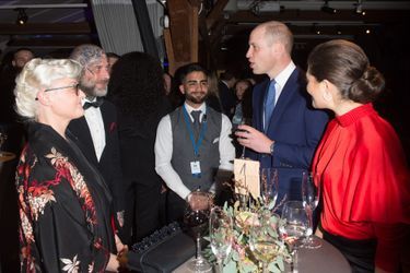 La princesse Victoria de Suède et le prince William à Stockholm, le 31 janvier 2018