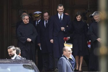 La reine Letizia et le roi Felipe VI d'Espagne à Madrid, le 3 avril 2018