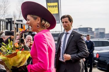 Le chignon de la reine Maxima des Pays-Bas à Amersfoort, le 27 mars 2018