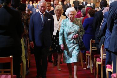La Reine Ouvre En Famille Le Sommet Du Commonwealth Au Château De Windsor, Jeudi 19 Avril     7