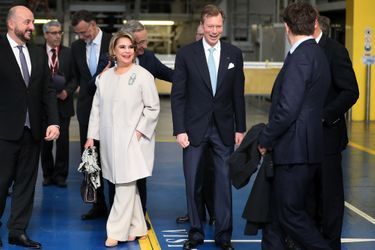 La grande-duchesse Maria Teresa et le grand-duc Henri de Luxembourg à Toulouse, le 21 mars 2018
