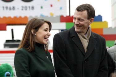 La princesse Marie et le prince Joachim de Danemark au Legoland Billund, le 24 mars 2018