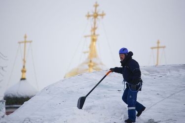 Moscou a été frappée par la plus forte tempête de neige jamais enregistrée, ici le 5 février 2018.