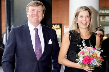 La reine Maxima et le roi Willem-Alexander des Pays-Bas à Amsterdam, le 18 avril 2018