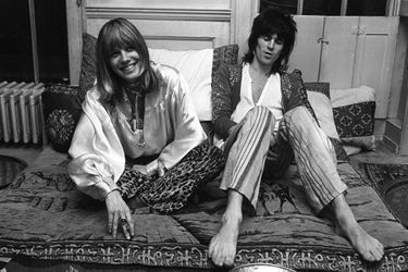 Anita Pallenberg et Keith Richards à Londres en 1969. 