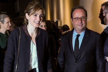 Julie Gayet et François Hollande au MK2 Bibliothèque, à Paris, le 26 janvier 2018.