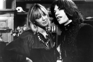 Anita Pallenberg et Mick Jagger en 1970 dans "Performance".