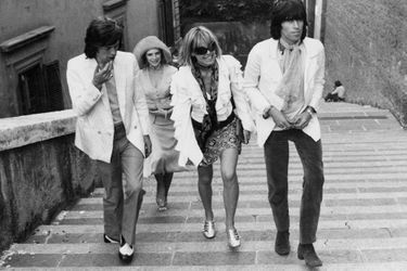 Mick Jagger, Marianne Faithfull, Anita Pallenberg et Keith Richards.